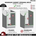 thumbnail image 4 of Rev-A-Shelf Single Pullout 35 qt. Kitchen Trash Can w/ Soft-Close, 5349-15DM-118, 4 of 12