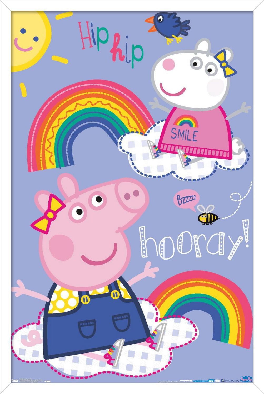 Peppa Pig - Hooray Wall Poster, 22.375" x 34"