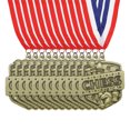 thumbnail image 1 of Uxcell  Tournament Award Medals with Ribbons, Winner Medals Prizes for Competitions Sports Party Gold, 1 of 7