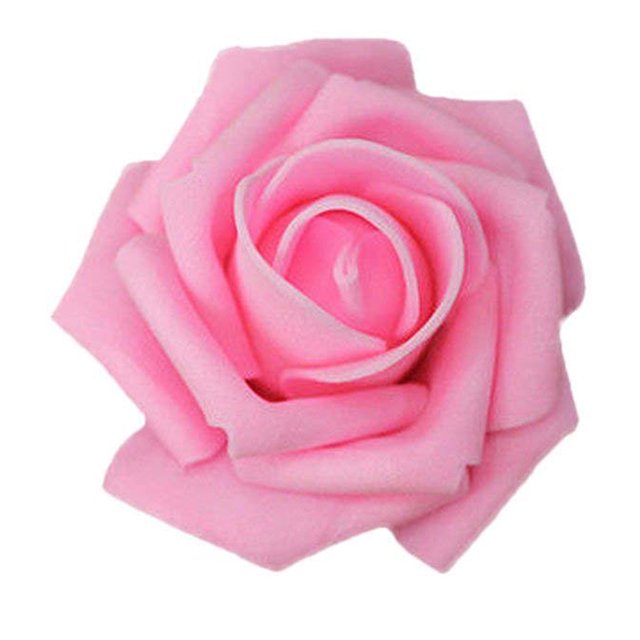 Qualitygoods 50pcs Artificial Bionic Flowers PE Foam Fake Lifelike Roses Wedding Egagement Decorations