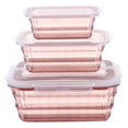 thumbnail image 1 of Binwennn Small Kitchen Storage 3 Fruit Fruit Containers With Tureen Bowl Clear Container Container Sealed Container Cereal Oatmeal Food, 1 of 7