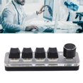 thumbnail image 1 of Clavier Mécanique à une Main, Mini Clavier Programmable Plug And Play pour Bureau pour Laboratoire, 1 of 8