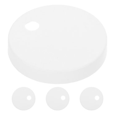 MIANGASTORE 2 Pair White Plastic Toilet Screw Caps For Toilet Seat Accessories Bathroom Fixture Hardware Parts Decorative Bolt Covers