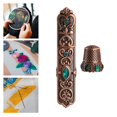 thumbnail image 4 of Embossed Sewing Thimble Case European Style Storage Sewing Metal Cross Stitch Option 1, 4 of 8