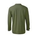 thumbnail image 4 of Kmbangi Men Long Sleeve Shirts Solid Color Loose Casual Button down Tops with Pockets Spring Clothes for Beach Streetwear, 4 of 8