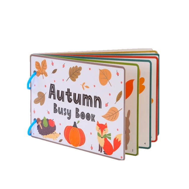 C Busy Book For Kids Educational Tear And Paste Flip Through Book Spring Summer Autumn Winter Edition For Early Learning Quiet Activity C