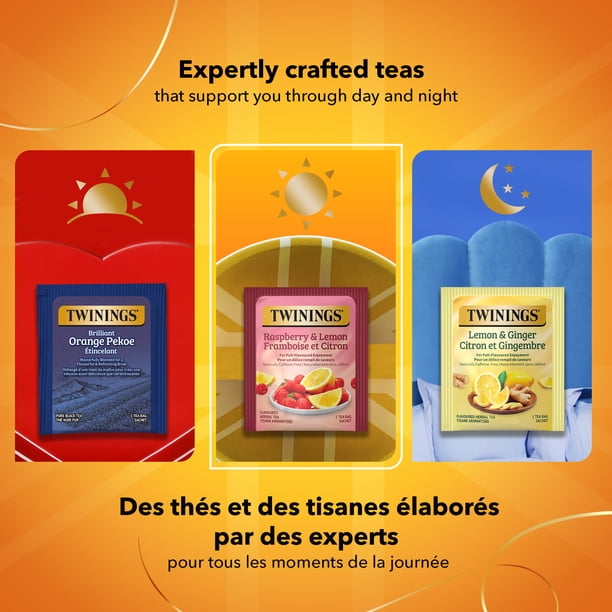 Twinings Raspberry & Lemon Herbal Tea Bags, Sweet & Zesty