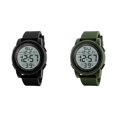 thumbnail image 1 of (2-Pack) Rinsvye Wrist Watch Digital Men Digital Watch Womens Analog Sport Men's Watch Digital Wrist Watches atomic Watch Alarm Watches for Men Wrist Stopwatch Men, 1 of 5