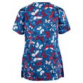 thumbnail image 3 of LSLJS Mode Femme Blouse à Manches Courtes à Col en V Imprimée, Chandail Décontracté à Poches, Hauts, Sarraus pour Femmes Grande Taille, 3 of 3