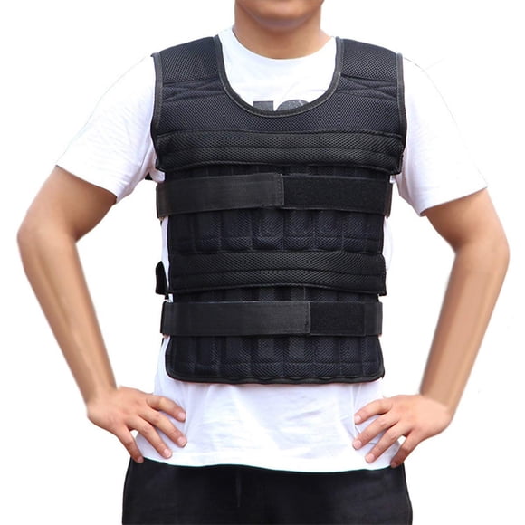 Gilet Lesté Ajustable pour l'Entraînement de Mise en Forme des Adultes et des Jeunes – Gilet de Poids Corporel pour l'Entraînement, le Développement de la Force et le Conditionnement Lors d'Activités Extérieures