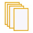thumbnail image 1 of Unique Bargains A3 Magnetic Sign Holder, 4 Pack Magnetic Display Frame Self-Adhesive Picture Frame for Refrigerator, Yellow, 1 of 7