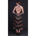 thumbnail image 2 of Bimba Robe de Plage d'Été pour Femmes, Dos Nu, Col Licou, Imprimée Teinture sur Nœuds - Grand, 2 of 6