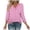 02 Rose, variante sur Fewfanhot Hauts pour Femmes Mode d'Automne Col en V Tenue de Bureau Décontractée Tunique Chandail Tenues