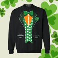 thumbnail image 2 of PMUYBHF Chandails à Capuche pour Hommes Chandail Homme Printemps et Automne Grande Fleur Imprimé Intégral Manches Longues Col Rond Sans Capuche Floral Tendance Mode Chandail en Molleton de Base Chandails en Molleton pour Hommes Sans Capuche Grand, 2 of 3