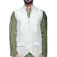 thumbnail image 4 of Atasi Indian Kurta Pyjama Jacket Set For Men Mandarin Collar Casual Clothing, 4 of 5