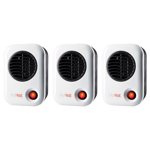 Lasko 101 MyHeat 200W Portable Electric Ceramic Space Heater (3 Pack)