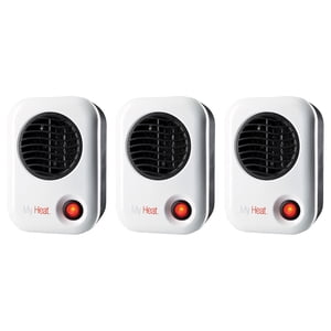 Lasko 101 MyHeat 200W Portable Electric Ceramic Space Heater (3 Pack)