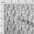thumbnail image 2 of oneOone Cotton Poplin Gray Fabric Beach Boat Sewing Craft Projects Fabric Prints By Yard 42 Inch Wide, 2 of 4
