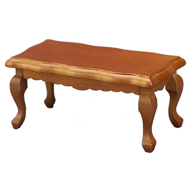serony 1:12 Échelle Maison de Poupée Miniature Salon Table de Thé en Bois Table d'Appoint