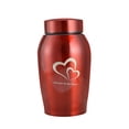 thumbnail image 3 of Pet Urns Funeral Final Comforting Resting Place Cremation Memorial Urn for Small Red, 3 of 9