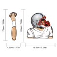thumbnail image 3 of TopLLC Football Quarterback Wiper Stickers Car Windshield Wiper Stickers Car Car Stickers, 3 of 8