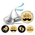 thumbnail image 1 of Darling Souvenir It's A Boy Stickers Candy Chocolate Labels 190 Pcs Party Fabor-Orange, 1 of 2
