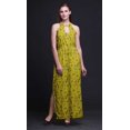thumbnail image 3 of Bimba Robe Maxi à Imprimé de Cordons à la Taille à Col Rond pour Femmes avec Fentes Latérales Tenue d'Été-Xx-Grand, 3 of 6