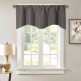 thumbnail image 3 of Lubelski Solid Color Through Rod Short Curtain Home Room Balcony Kitchen Window Valance, 3 of 11