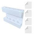 thumbnail image 1 of Luzkey Sippy Holder Container Acrylic Reusable Easy Installation Sippy Dispenser Kitchen Accessories for Door Bar Cupboard Door Cafe White, 1 of 8