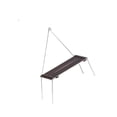 thumbnail image 1 of S SERENABLE Camping Folding Table Camp Table with Light Pole for Travel Backyard Balcony Beech, 1 of 9