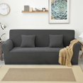 thumbnail image 2 of 2024 Jacquard Stretch Sofa Slipcover Textured Non Slip Couch Cover  Loveseat  Dark Gray, 2 of 6