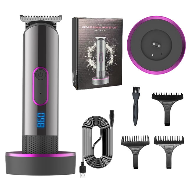 Electric Hair Clipper Cordless Hair Trimmer Haircut Kit with 3 Guide Combs USB Rechargeable Hair Trimming Styling & Grooming Kit for Salon Barbers Home Use