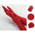 thumbnail image 2 of Unique Bargains Gants pour Femmes Fête Mariage en Polyester Extensible Longueur Coude Doigts Complets Rouges Paire, 2 of 4
