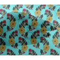 thumbnail image 4 of oneOone Viscose Chiffon Fabric Leaves & Floral Block Print Sewing Fabric BTY 42 Inch Wide, 4 of 4