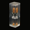thumbnail image 3 of jifeng Acrylic Clear 3 Minute Hourglass Hourglass Kitchen Hourglass Timer Gift Colorful Orange, 3 of 6