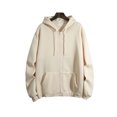 thumbnail image 1 of Innerwin Sweat-Shirt à Capuche à Cordon Femmes Automne Manches Longues Ample à Capuche Tops Abricot L, 1 of 6