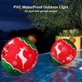 thumbnail image 4 of EGNMCR Christmas Decorations Savings! 1pc Light PVC Christmas Ball, About 24 Inch Large Outdoor Xmas Decorated Merry Christmas Giant Ball With LED Light & Remote For Outdoor Yard & Pool Decorations, 4 of 8