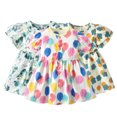 thumbnail image 1 of KYAIGUO Robes Florales Décontractées pour Bébés Filles 9M-5T Robe d'Été à Manches Courtes pour Tout-Petits Robe de Princesse Robe de Plage pour Bébé, 1 of 8