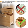 thumbnail image 4 of Vinsetto Locking 2 Drawer File Cabinet Rolling Filing Cabinet with Wheels, 4 of 10