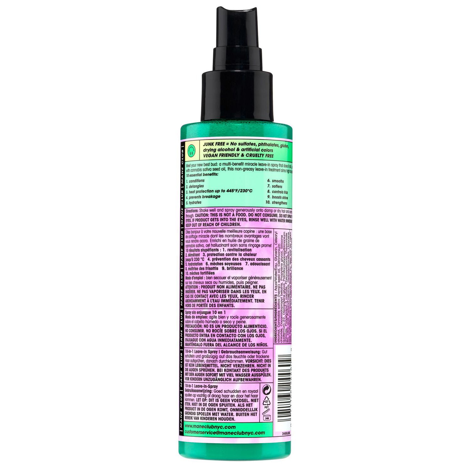 MANE CLUB ONE HIT WONDER 10-in-1 Leave-In Spray