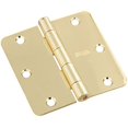 thumbnail image 1 of Stanley N830-321 3.5 in. Bright Brass Door Hinge - 3 Pack, 1 of 3