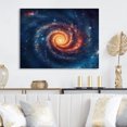 thumbnail image 1 of Designart Décoration Murale Surdimensionnée Espace, art Mural Espace, Espace en Révolution, art Mural Moderne Jaune sur Toile, 40x30 Pouces, 1 of 5