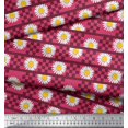thumbnail image 2 of Soimoi Cotton Poplin Fabric Stripe,Square & Daisy Floral Print Fabric by Yard 56 Inch Wide, 2 of 3