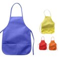 thumbnail image 4 of Kids Children Non-woven Fabric Pocket Apron Kitchen Painting DIY Art Class Cover, 4 of 6