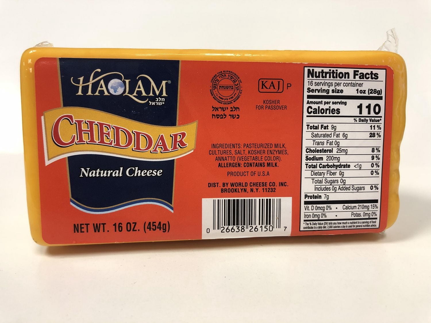 Fromage Naturel Haolam Cheddar