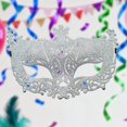 thumbnail image 2 of Gray Sequin Mask Party Eye Mask For Carnival Glitter Feather Masquerade Mask Festive Accessory For Costume Parties Special Events, 2 of 3