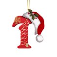 thumbnail image 2 of LSLJS 26 Letters Christmas Tree Decoration Pendant Christmas Tree Ornaments Personalized DIY Christmas Ornaments Christmas Decorations Xmas Tree Hanging Decor, 2 of 5