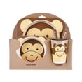 thumbnail image 2 of Walson Kids Tableware Set 5Pcs Baby Bamboo Fiber Cartoon Bowl Animal Dinnerware Set Toddler Cup Spoon Fork, 2 of 4