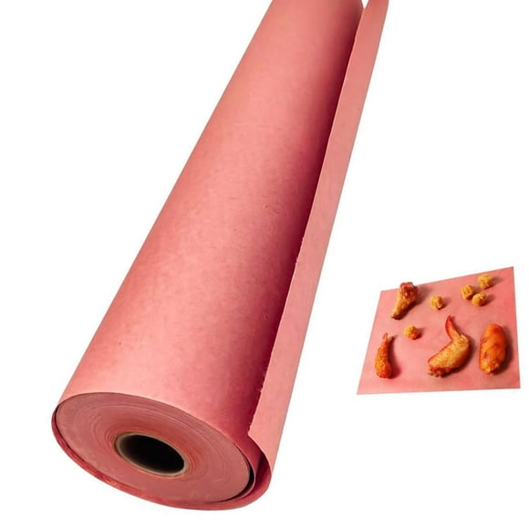 DEBGFS Butcher Paper Breathable Eco-Friendly Butcher Paper Roll for Smoking Flavor Retention Freezer Paper 66GSM Kraft Wax Paper Sheets for Food