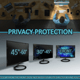 thumbnail image 2 of 21.5 Inch 16:9 Aspect Ratio Computer Privacy Screen Filter for Widescreen Computer Monitor - Anti-Glare - Anti-Scratch Protector Film for Data confidentiality, 2 of 5